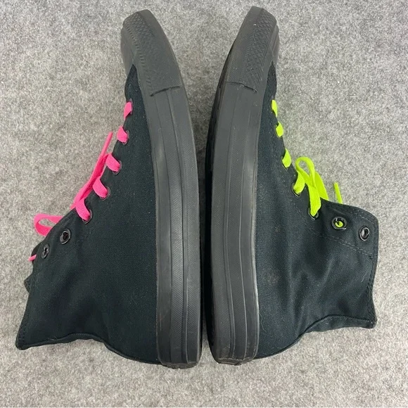 Converse Black Monochrome High Tops Women’s Size 8 - Picture 4 of 6